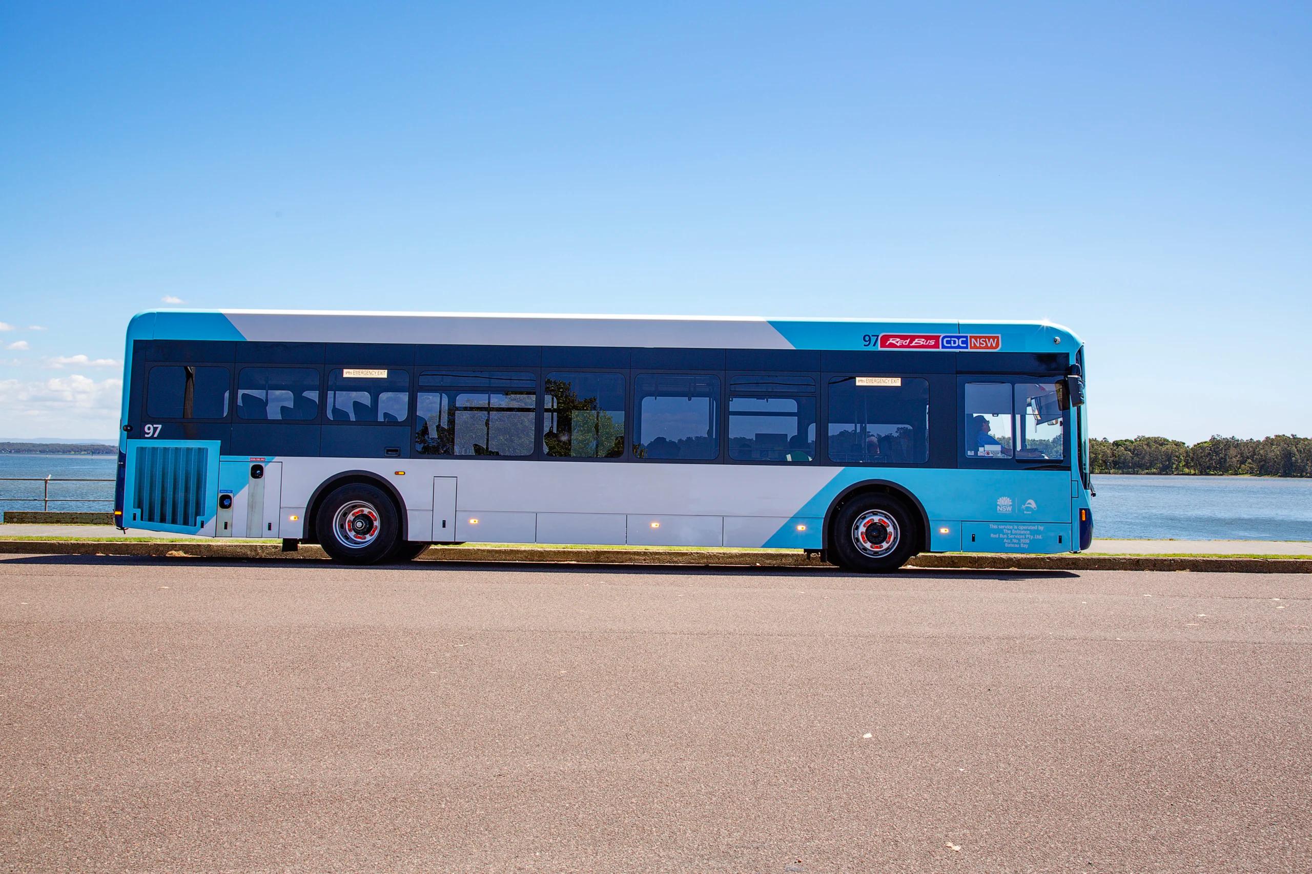 Red Bus CDC NSW Bus Side