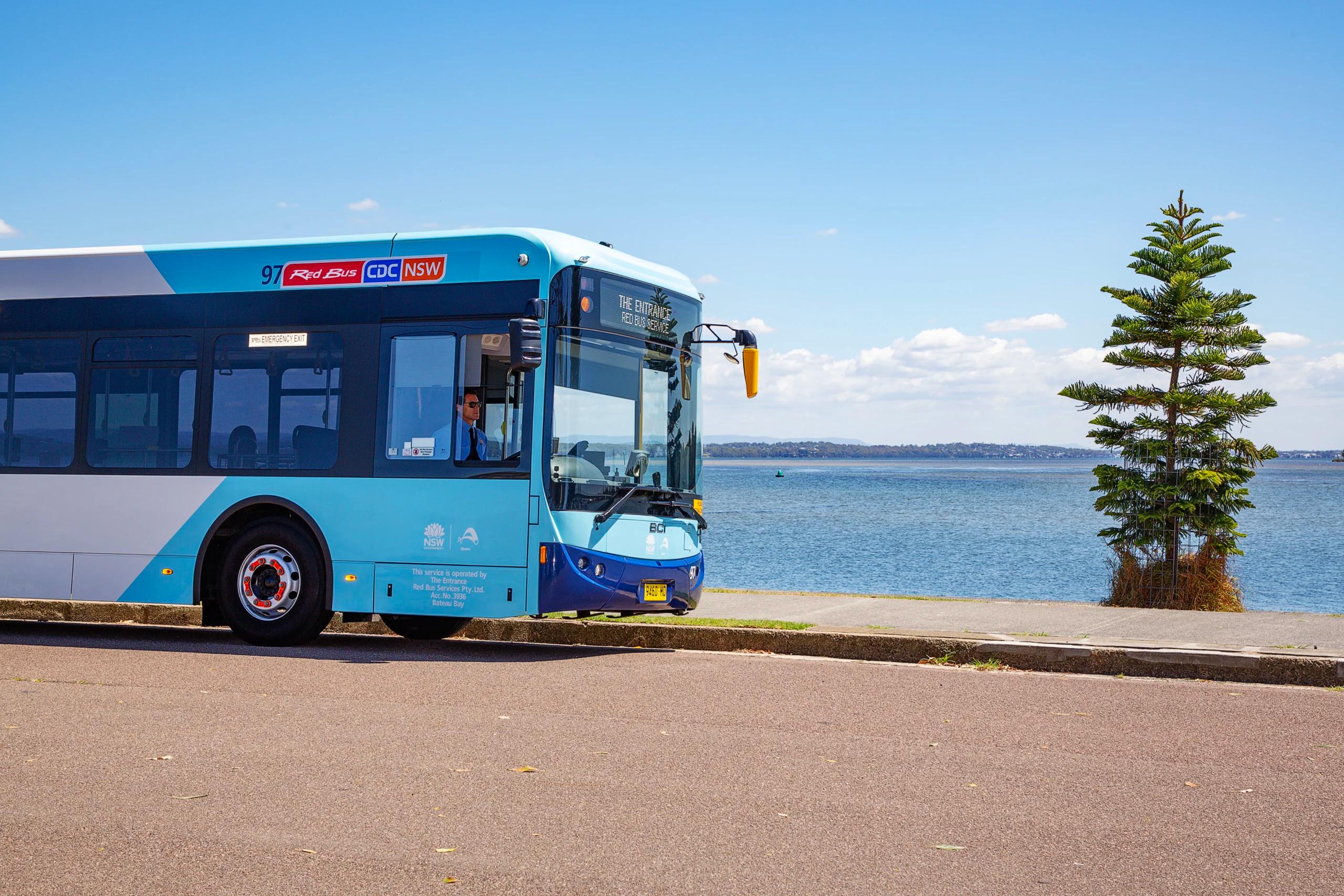 Red Bus CDC NSW Bus And Driver